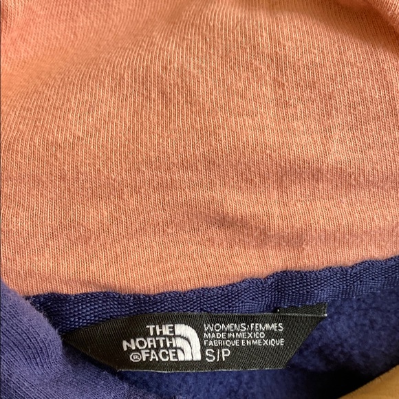 The North Face navy blue long sleeve hoodie sweatshirt. Size Small - Picture 5 of 7